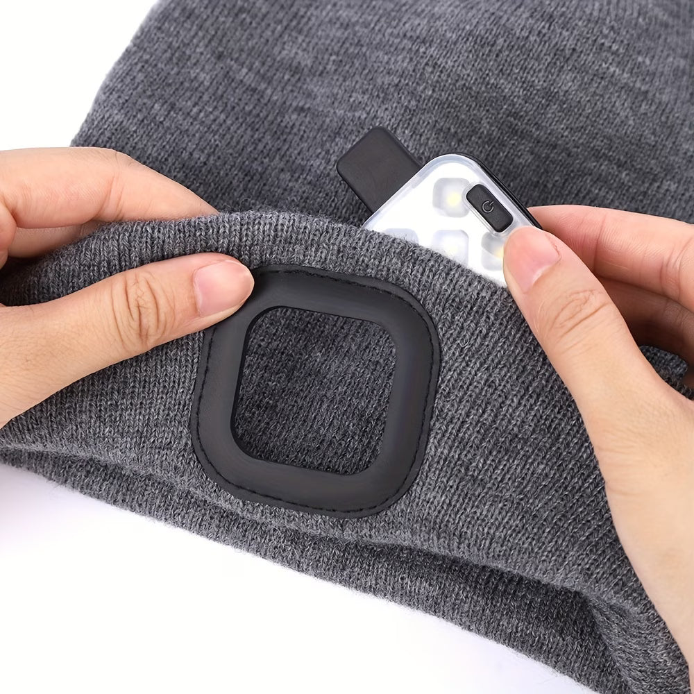 NightBeam™ Rechargeable LED Beanie